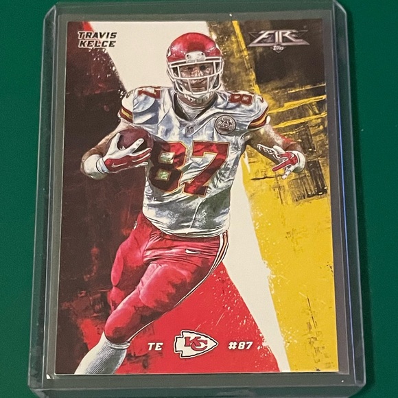 Travis Kelce #74 2015 Topps Fire Football Trading Card - Picture 1 of 2